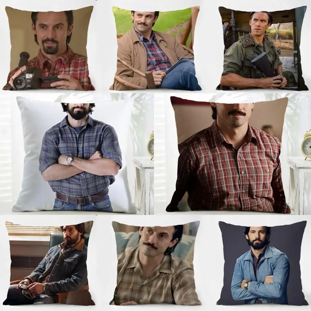 J-Jack Pearson Cushion Cover Pillow Case Soft Friendly Fabric & Concealed Zipper