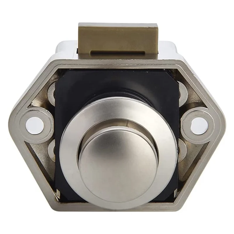 

A45F-10Pcs Camper Car Push Lock RV Caravan Boat Motor Home Cabinet Drawer Latch Button Locks Furniture Door Lock Hardware
