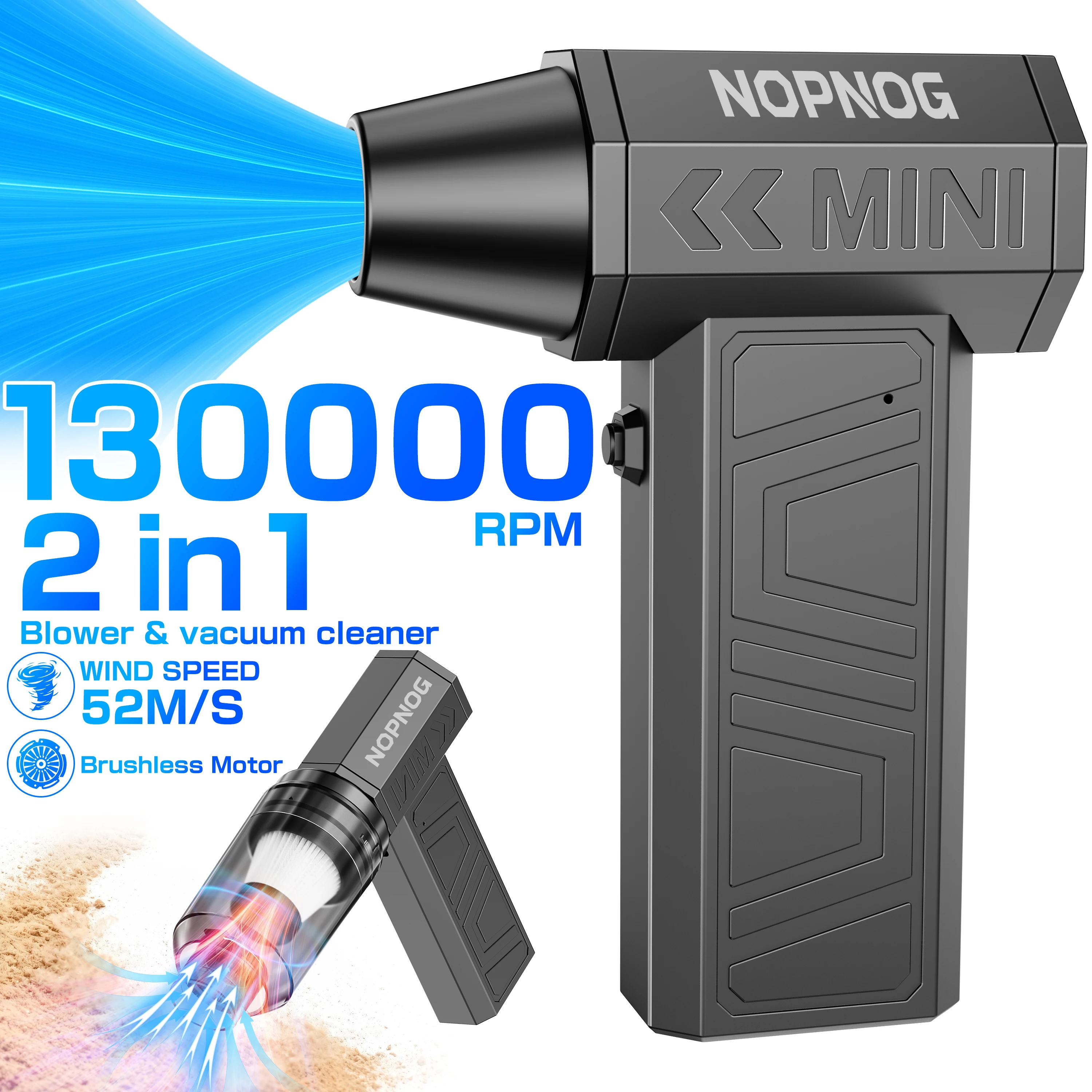 

Для автомобиля, грузовика, прицепа, турбовентилятор, выдувной снегог, ручной жестокий реактивный вентилятор 2 в 1, инструмент для выдувания, автопылесос