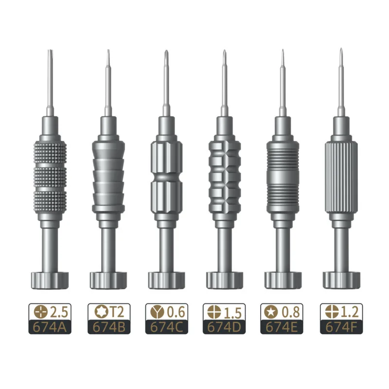 TE674 Superhard Combat Präzisions-Schraubendreher 0,6 0,8 1,2 1,5 T2 2,5 für IPHONE IPAD Uhren Uhren Teardown Öffnung Reparaturwerkzeuge – Detail 6