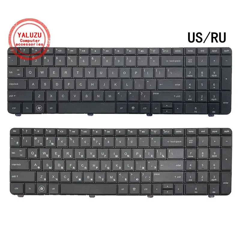 

US/RU English NEW Laptop Keyboard For HP G72 G72-1000 G72-2000 G72-a00 G72-b00 G72T-2000 G72T-b00 CQ72