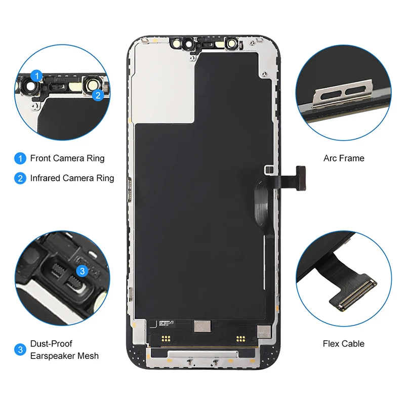 Tested For iPhone 12 Pro Max 12 Mini Display Original OLED LCD Touch Screen For iPhone 12 Pro 12 LCD Display Replacement