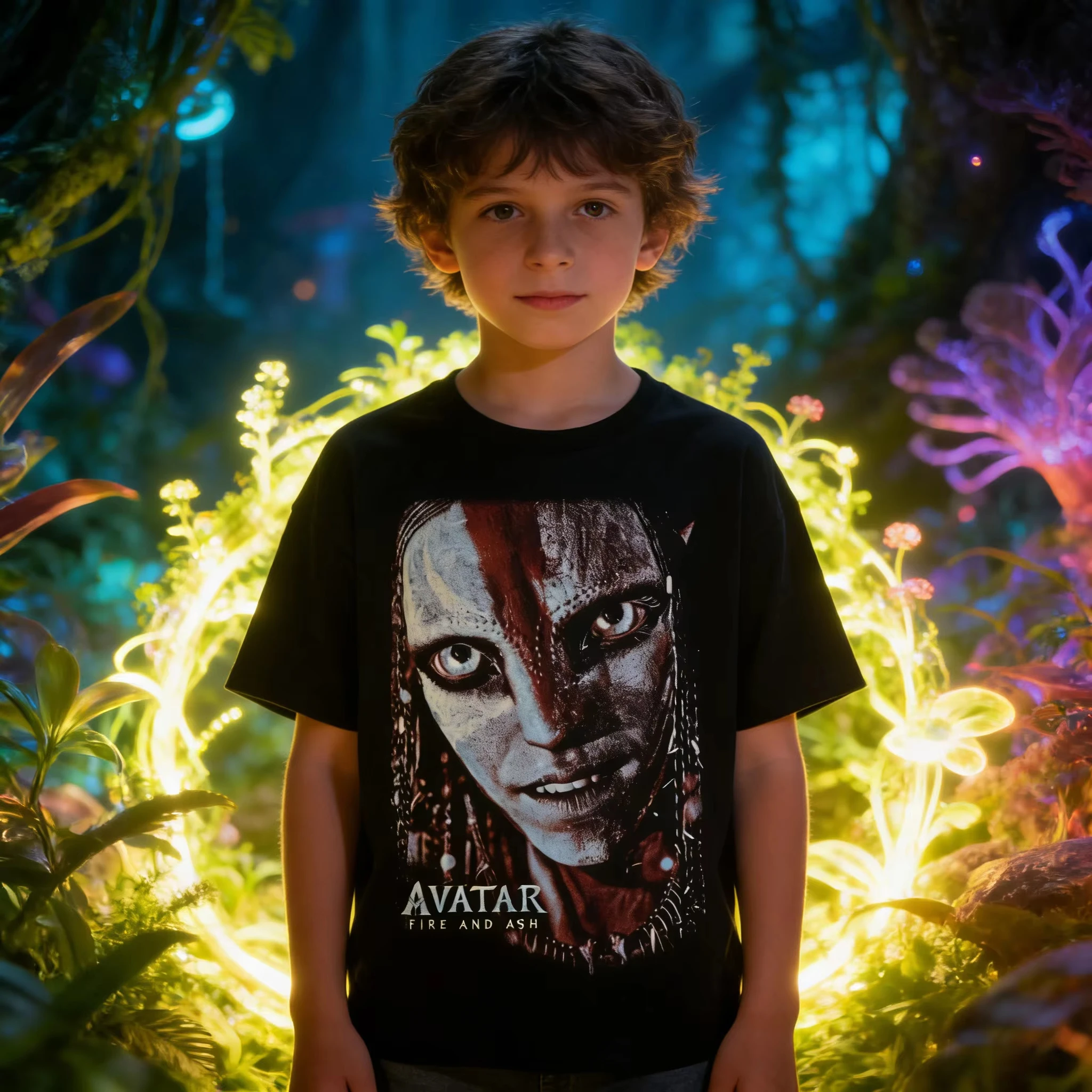 2026 Avatar Fire Ash Oversized Tee Multiple Sizes HD Print Varang Villain Na Vi Cotton Round Neck Short Sleeve Fan Gift Cool