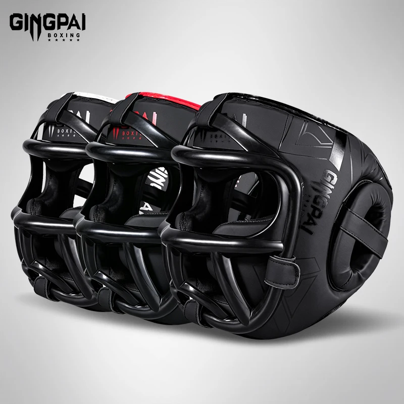 Closed Head Protection Nose Bridge Boxing Fighting Helmet Full Surrounding Training Protector Free Combat Mask Head Gear