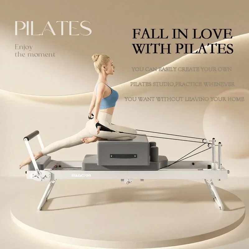 Pilates-Kernbett, Edelstahl für den Heimgebrauch, hochwertiges Klappbett, Yoga-Übungsverstellbett