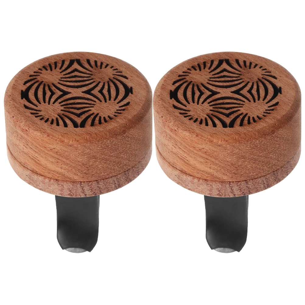 

2Pcs Wood Car Air Freshener Vent Clips Creative Diffuser Freshen Car Interior Vent Decoration Dashboard Clip Air Freshener Clips