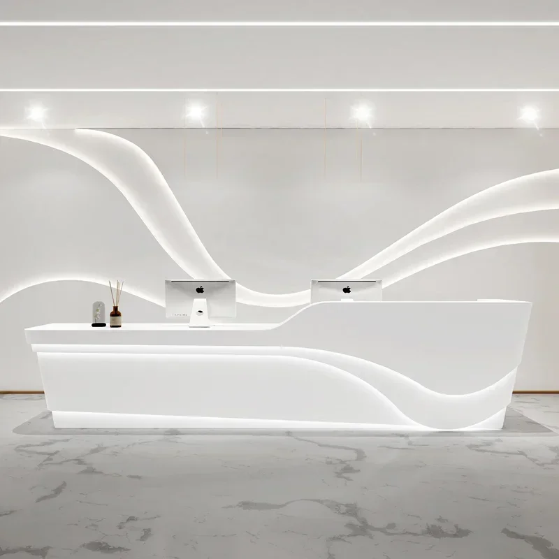 

Простота в итальянском стиле, стойка регистрации, магазин одежды, салон красоты, стойка регистрации, простая офисная мебель, стойка регистрации HBRD