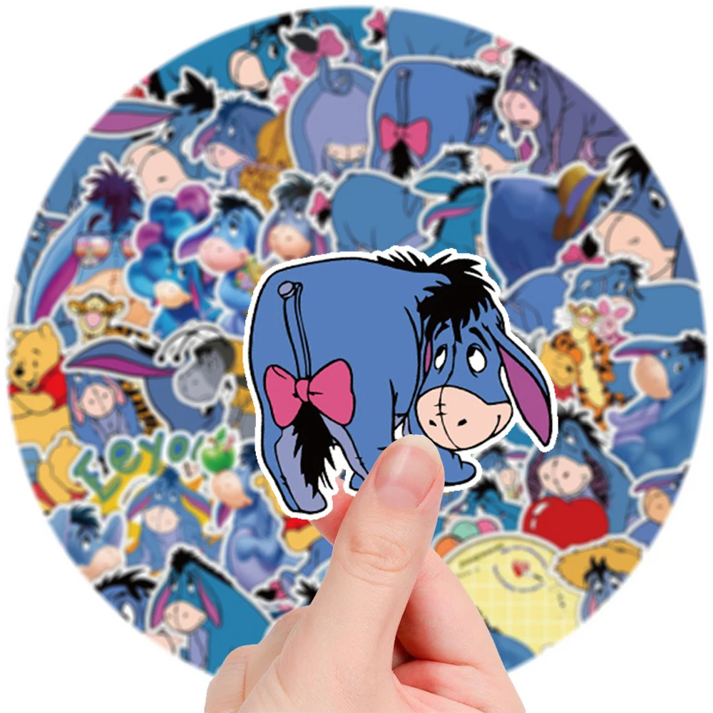 

10/30/50pcs Disney Winnie the Pooh Anime Stickers Cute Cartoon Donkey Eeyore Decals DIY Luggage Phone Suitcase Funny Sticker Toy