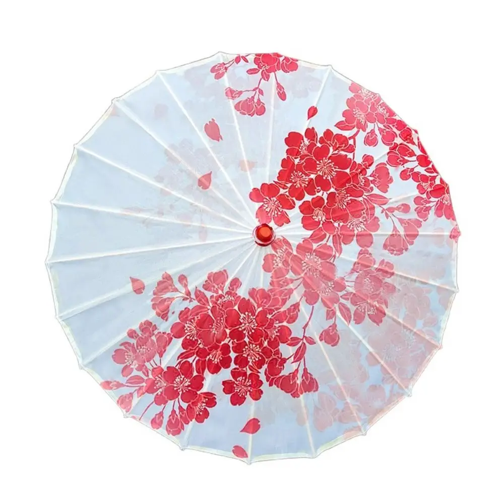 

Sturdy Handmade Oiled Paper Umbrella Decorative Hanging Vintage Chinese Silk Umbrella Colorful Wood Dance Umbrella Photography