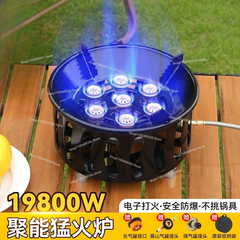 For Outdoor Cassette Stove, Portable Outdoor Windproof Gas Stove, Small Gas Stove, Camping Cooker