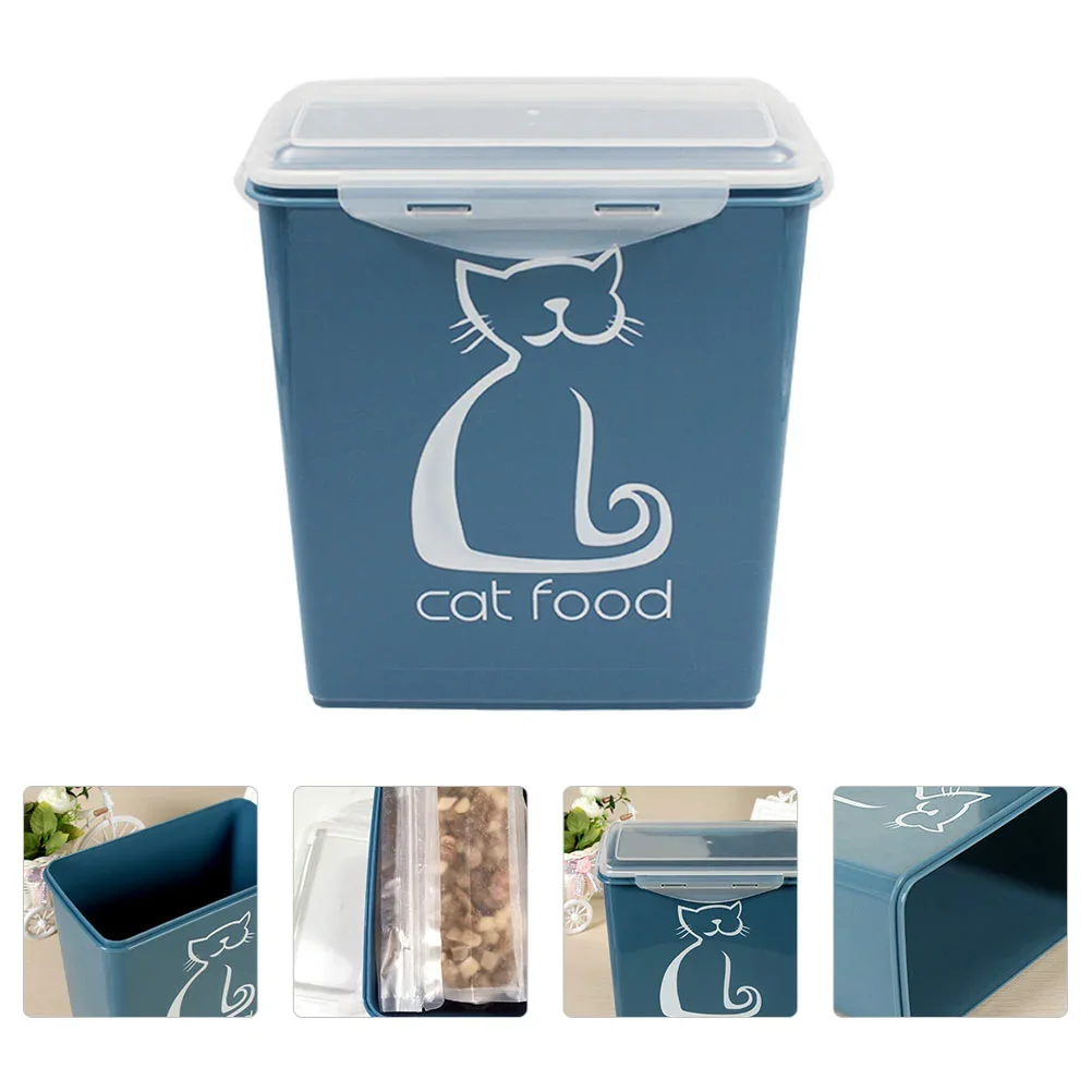 Container Storage Pet Dog Bin Sealed Bucket Treat Canister Airtight Dispenser Containers Box Cat Rice Grain Flour Birdbins