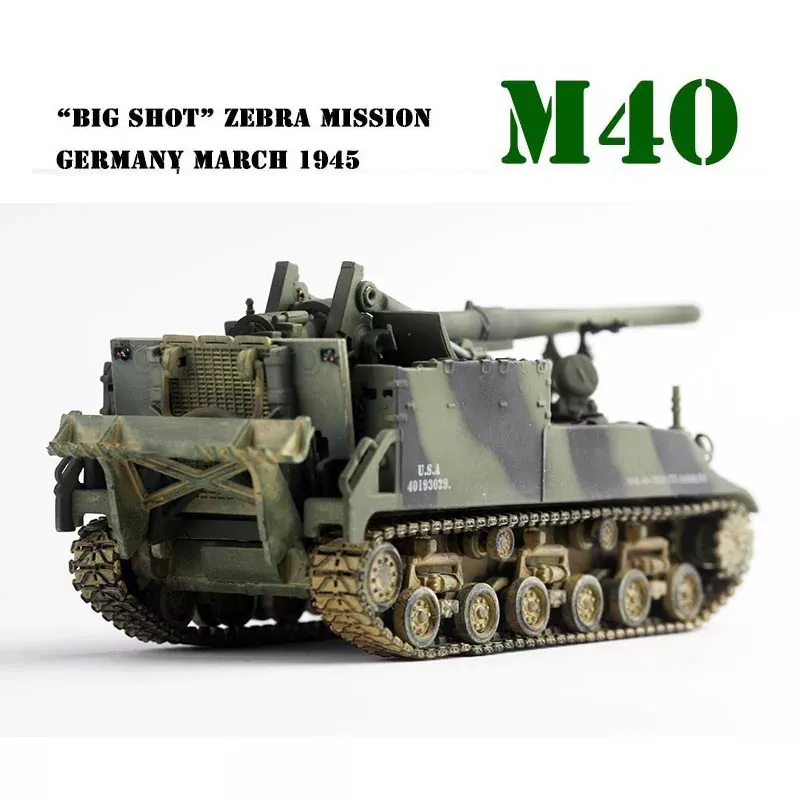 PMA 1/72 US M40 Long Tom Self-Propelled Gun Finished Model, Operation Zebra, Germany 1945
