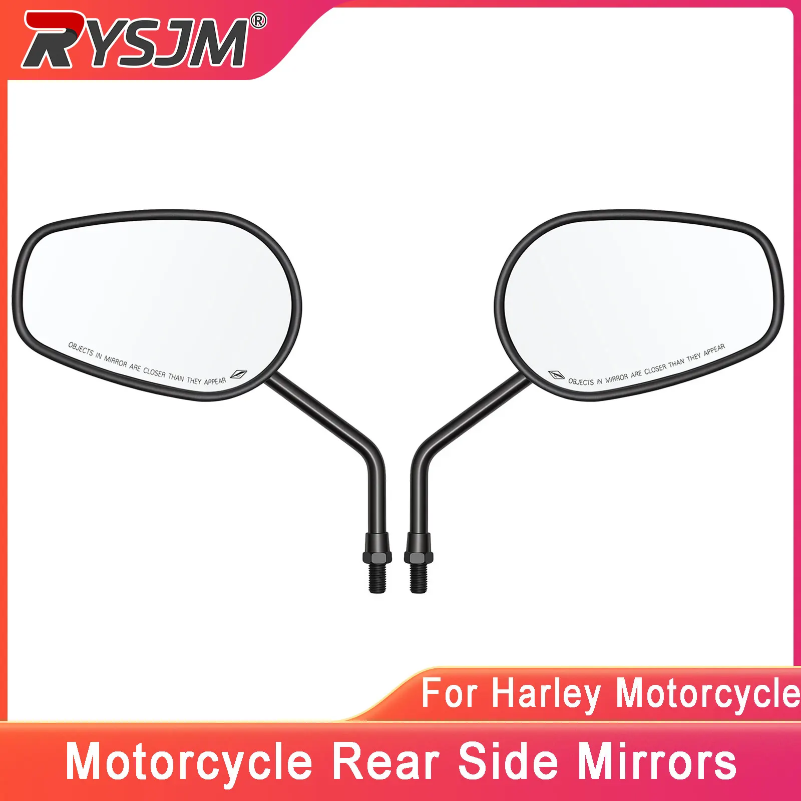 10MM Motorcycles Mirror 360° Adjustable Rear View Side Mirrors For Harley 1982-2025 Touring Road King Road Glide Sportster