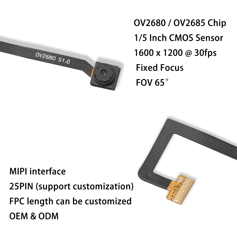 customize ois camera module mipi cmos OV2740 Sensor 2mp module Auto Focus interface camera