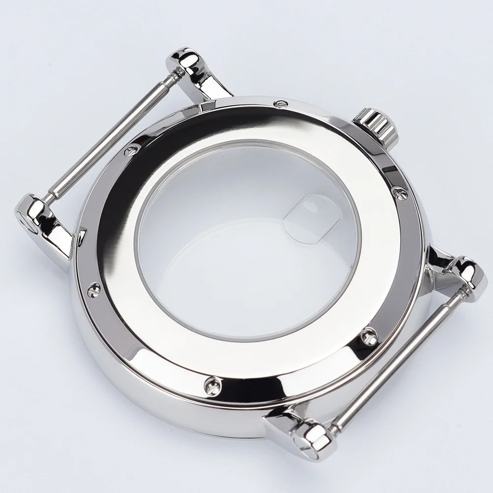 44mm Polished watch case nh35a Watches Accessories for Seiko mod case nh35 nh36 nh34 nh38 4r nh72 Automatic Movement 34.5mm Dial - view 5