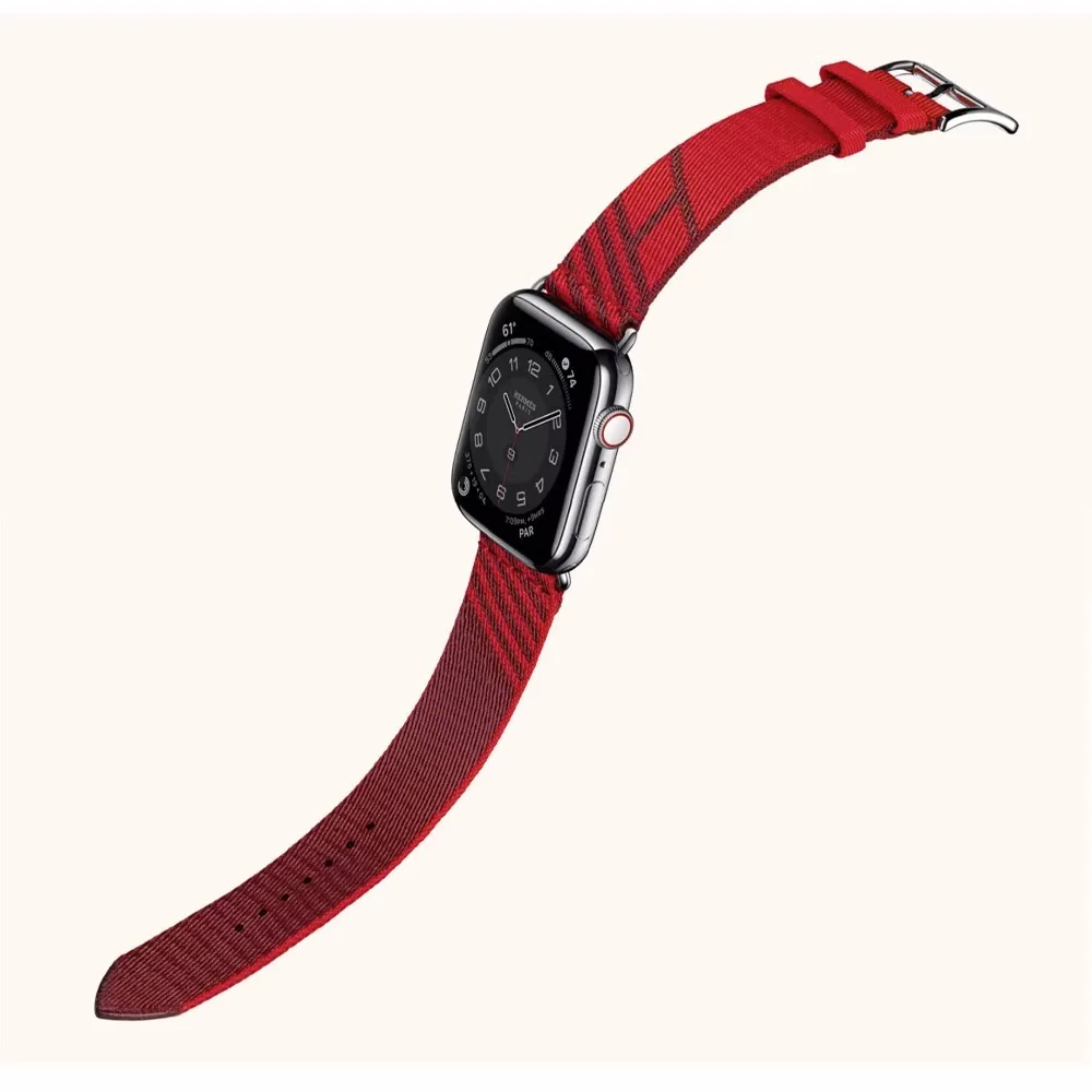 Nylon Strap For Apple Watch Band Ultra 49mm 44mm 41mm 45mm 42mm 40mm 38mm Bracelet Wristband For iwatch se 8 7 6 5 4 3 2 1 SE