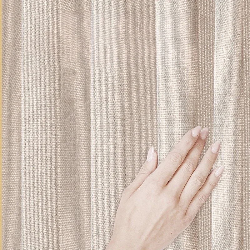 ستائر دش مقاومة للماء من الكتان المقلد، حلقة كبيرة من القماش السميك، ستائر دش غير شفافة في الحمامات، ستائر سهلة التركيب #5