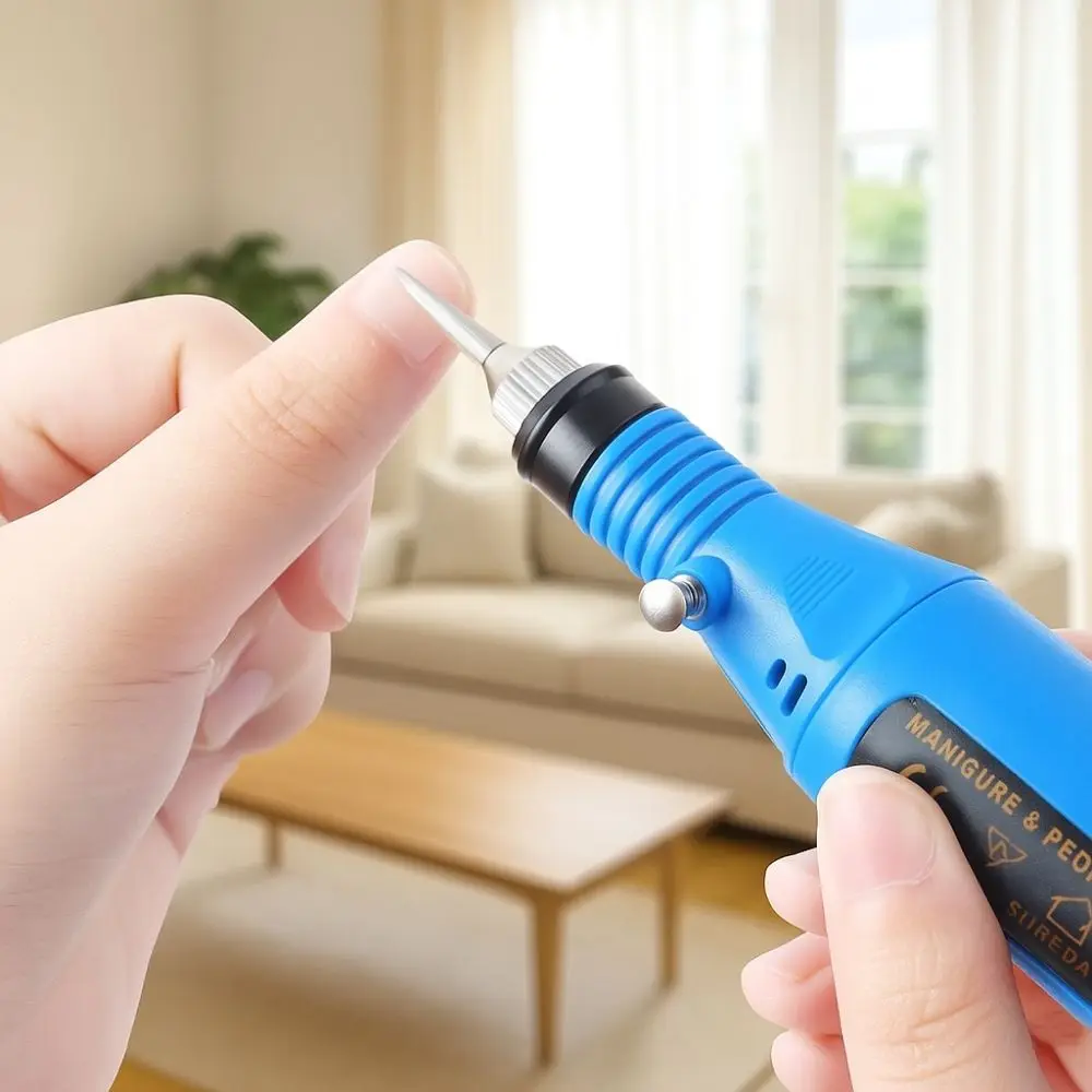 Portable Electric Nail Drill Machine Electric Adjustable Nail Polishing Tools Quiet Operation Pedicure Drill Set Pedicure