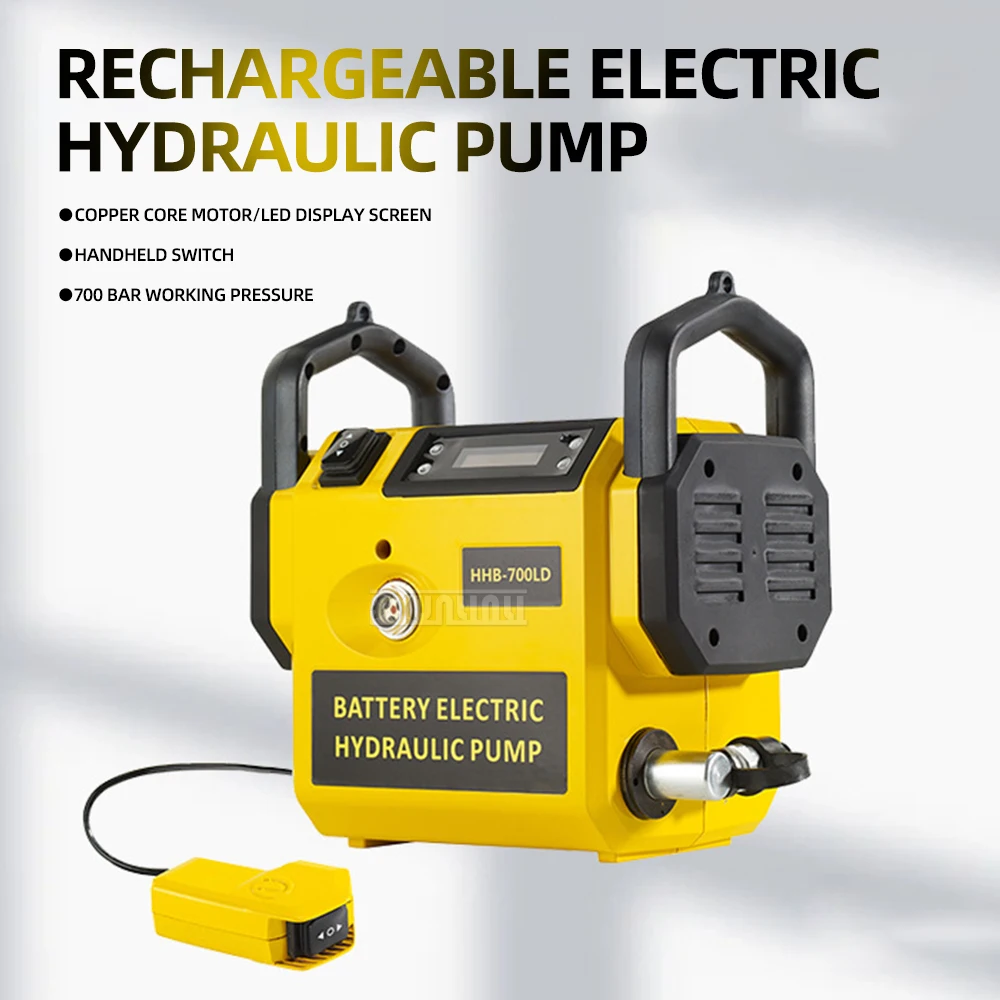 Rechargeable Lithium Battery Hydraulic Electric Pump Portable Ultra-High Pressure Mini Type Tools