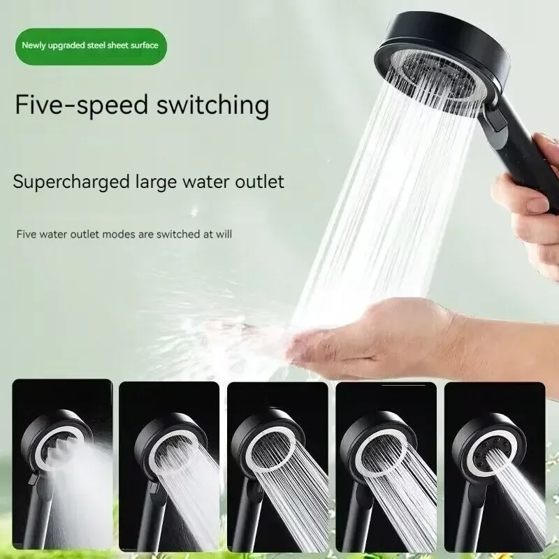 5 Modes Shower Head High Pressure Showerhead Portable Filter Rainfall Faucet Tap Bathroom Bath Home Innovative Accessories Bath