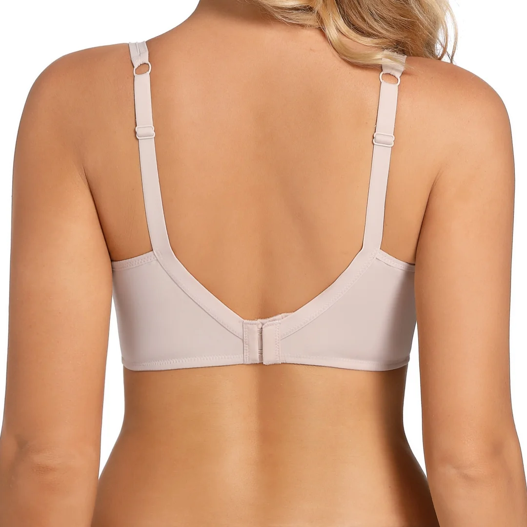 Transparent Thin Women's V-neck Full Coverage Non Padded Underwire Minimizer Bra 38-44 C D E F G
