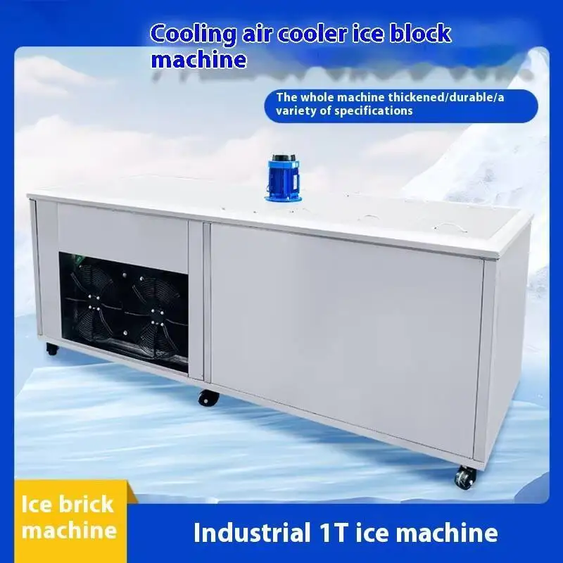 

Cooling Large Ice Brick Machine Large Ice Maker With Warm Ice Cubes Electrical Appliance 1 Ton White Making Equipment Workshop