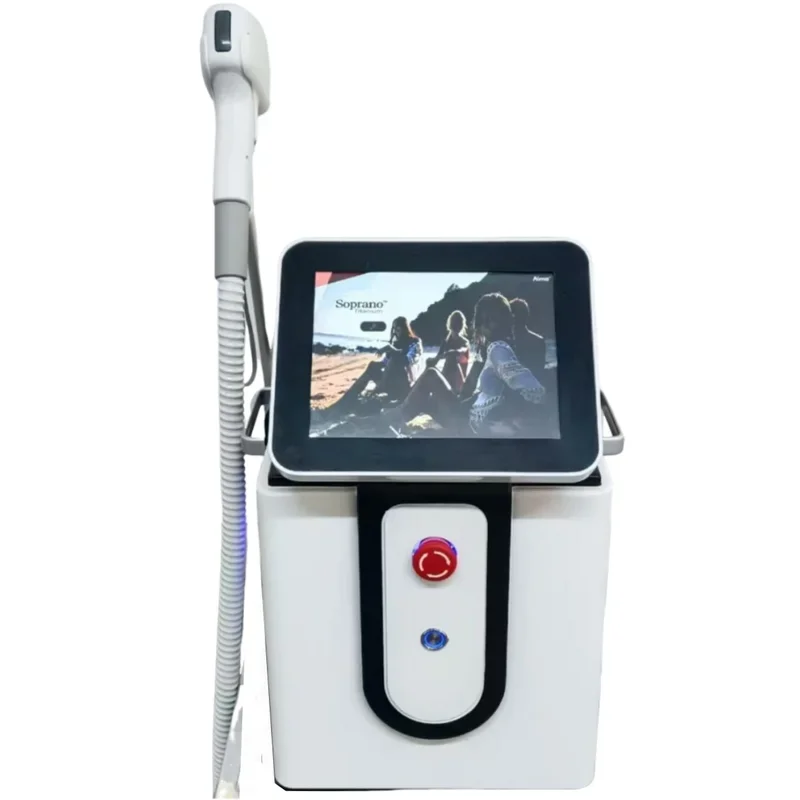 Soprano Portable 808 755 Diode Ice Titanium Laser Body Hair Removal Machine 3 waves Permanent 808 755 1064