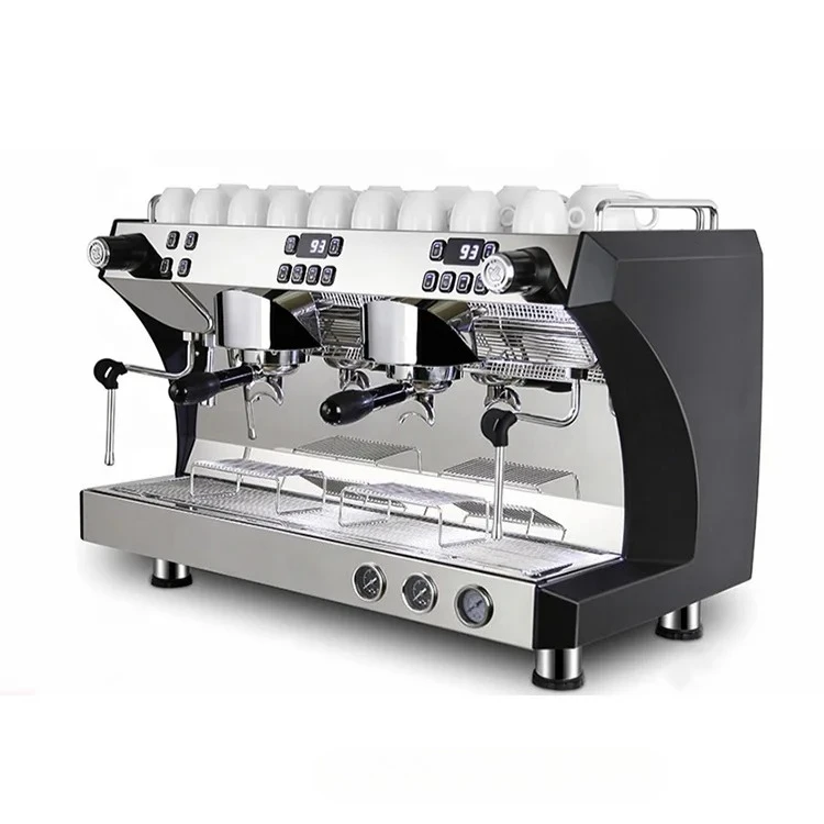 China Automatic 2 Group Espresso Big Cappuccino Cheap Price of Barista Profession Coffee Maker Coffee Machine for Shops