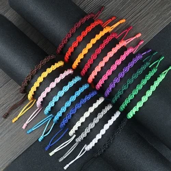 20 Styles Colorful Thread Braided Bracelet Women Men Black Red Color String Couple Bracelet Adjustable Pulsera Chain Jewelry