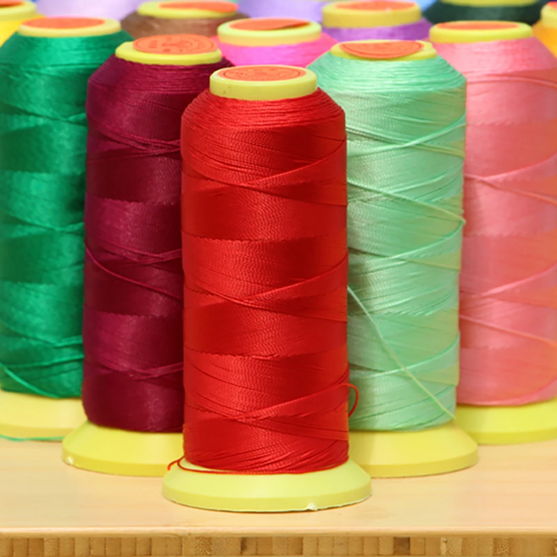 1000m/Roll 0.2/0.4/0.6/0.8/1mm Embroidery Silk Thread Sewing Thread Wheel Sewing Supplies Braided Cord Jewelry DIY Making Beadin image 4