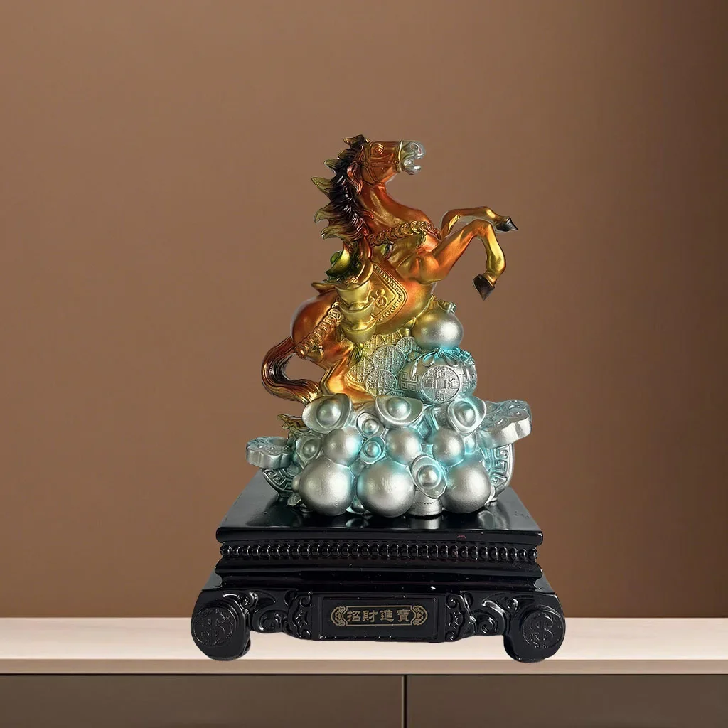 &R% Popular Horse Animal Resin Ornament, Successful Handicrafts, Home Decoration, Chinese Gifts