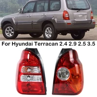 Conjunto de luz trasera de parachoques trasero izquierdo y derecho para coche, luz de freno, lámpara trasera con bombillas para Hyundai Terracan 2,4 2,9 2,5 3,5
