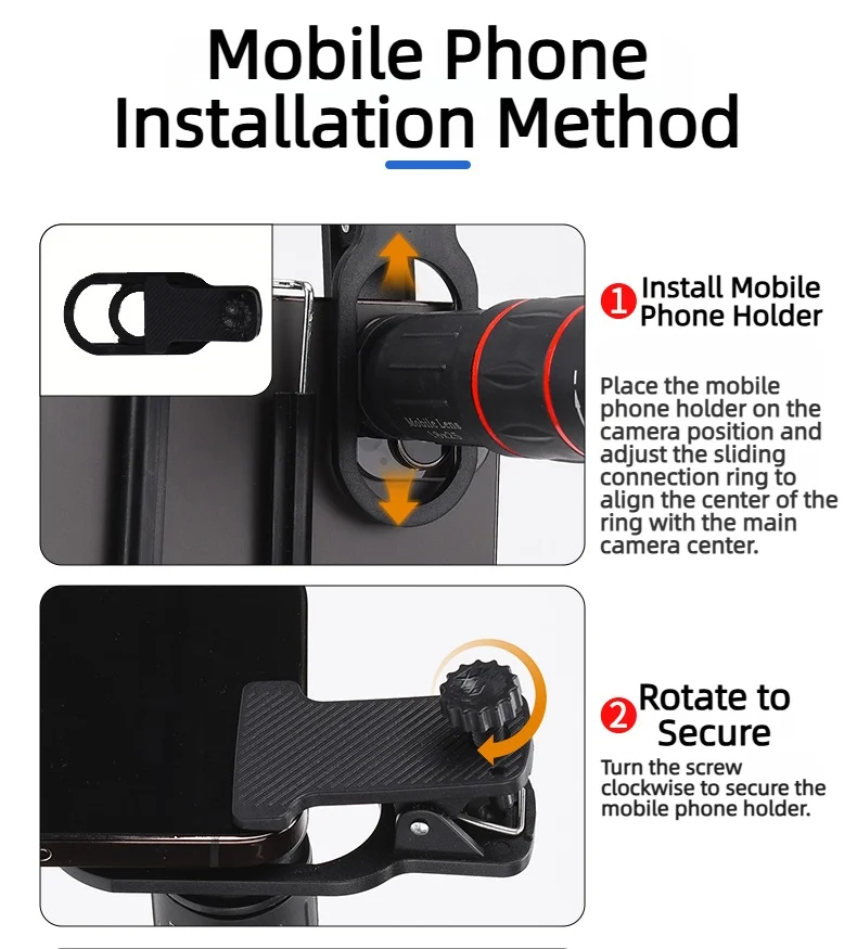 64X Telescope For Mobile Phone Lens For photography macro Phone lens for iphone Cell Phone Lens mobile phone telephoto.lens