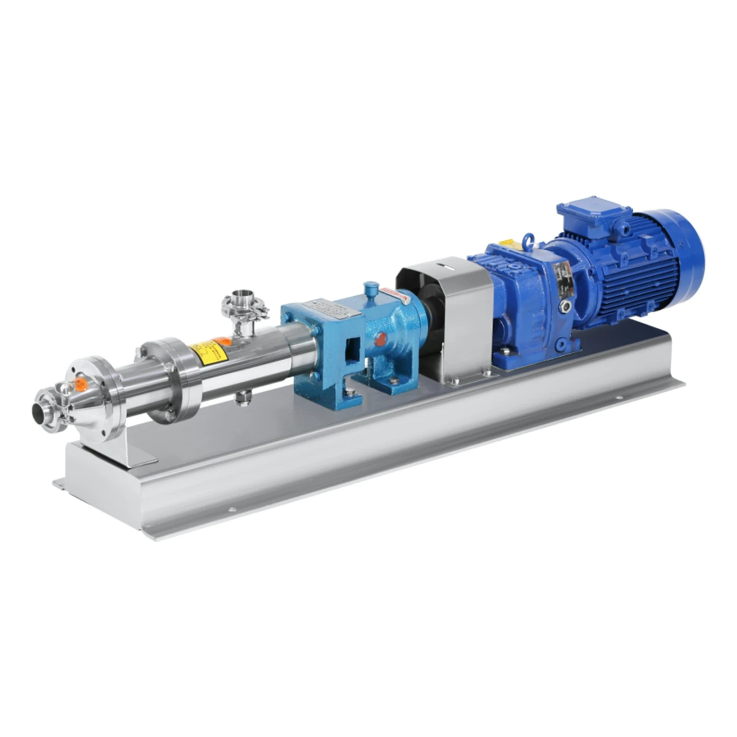 High Viscosity Sanitary Stainless Steel Single Screw Mono Pump Fruit Jam with Good Self-priming Ability