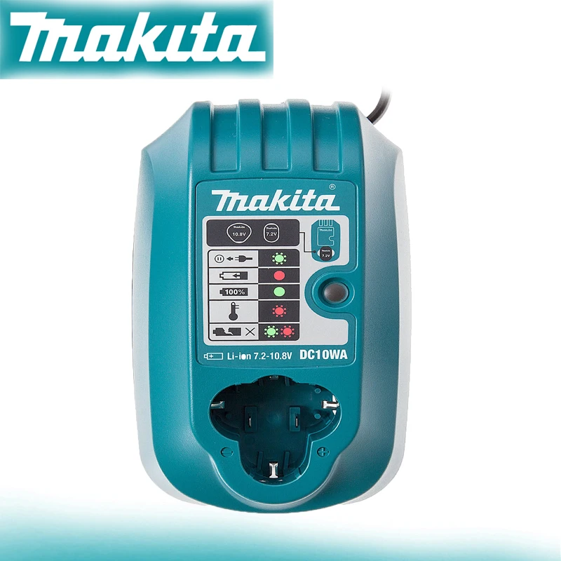 Makita-carregador Portátil de Li-ion Ferramenta de Carregamento Rápido Compacto Dc10wa 7.210.8v
