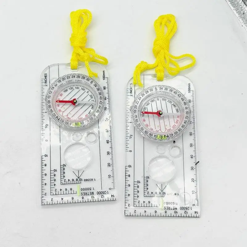 Outdoor Compass Ruler Multipurpose  Tool for Expedition Survival Camping Scouting Backpacking Hiking Travel