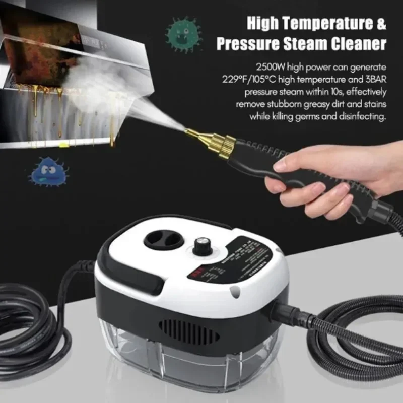 1500W Steam Cleaner High temperature Jet Washer Range Hood for Kitchen Air Conditioner Car Cleaning Machine Home Appliances