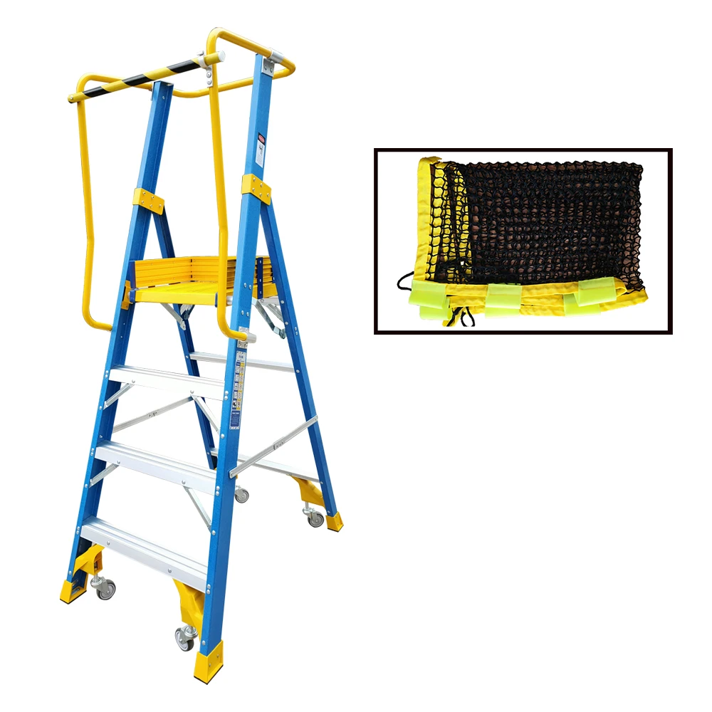 Professional Glass Fiber Platform Ladder Engineering Step Stool Heavy Duty Insulated Climbing Tool for Industrial Works