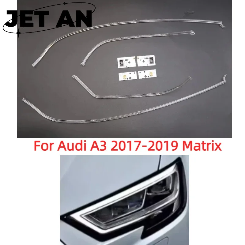 

Matrix DRL Light Strip Angel Eyes ChipBallast Module For Audi A3 2017 2018 2019Headlight Maintenance Accessories