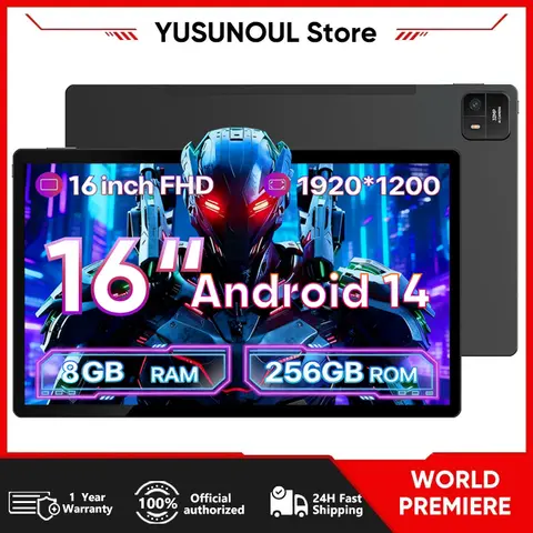 2026 New Flagship Giant Screen 16 inch Tablet PC Android 14 Tablet 12000mAh 1920x1200 IPS Screen WiFi Play Store Bluetooth