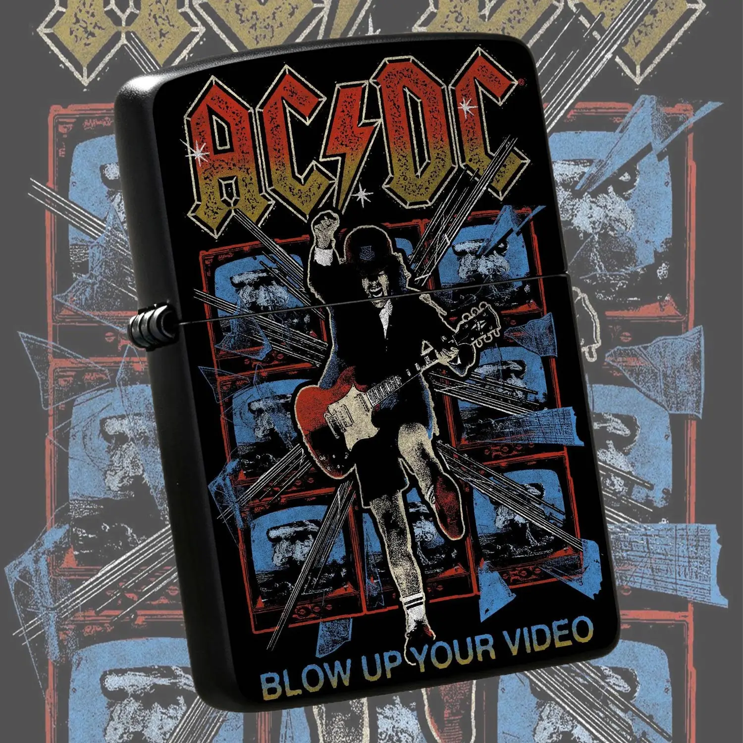 Retro Rock Themed Portable Lighter Stylish Daily Carry Accessory Art Decorated Multi-scene Usable Ignition Tool Exclusive Nice Item For RockLovers Daily Use A Humorous And Interesting Lighter