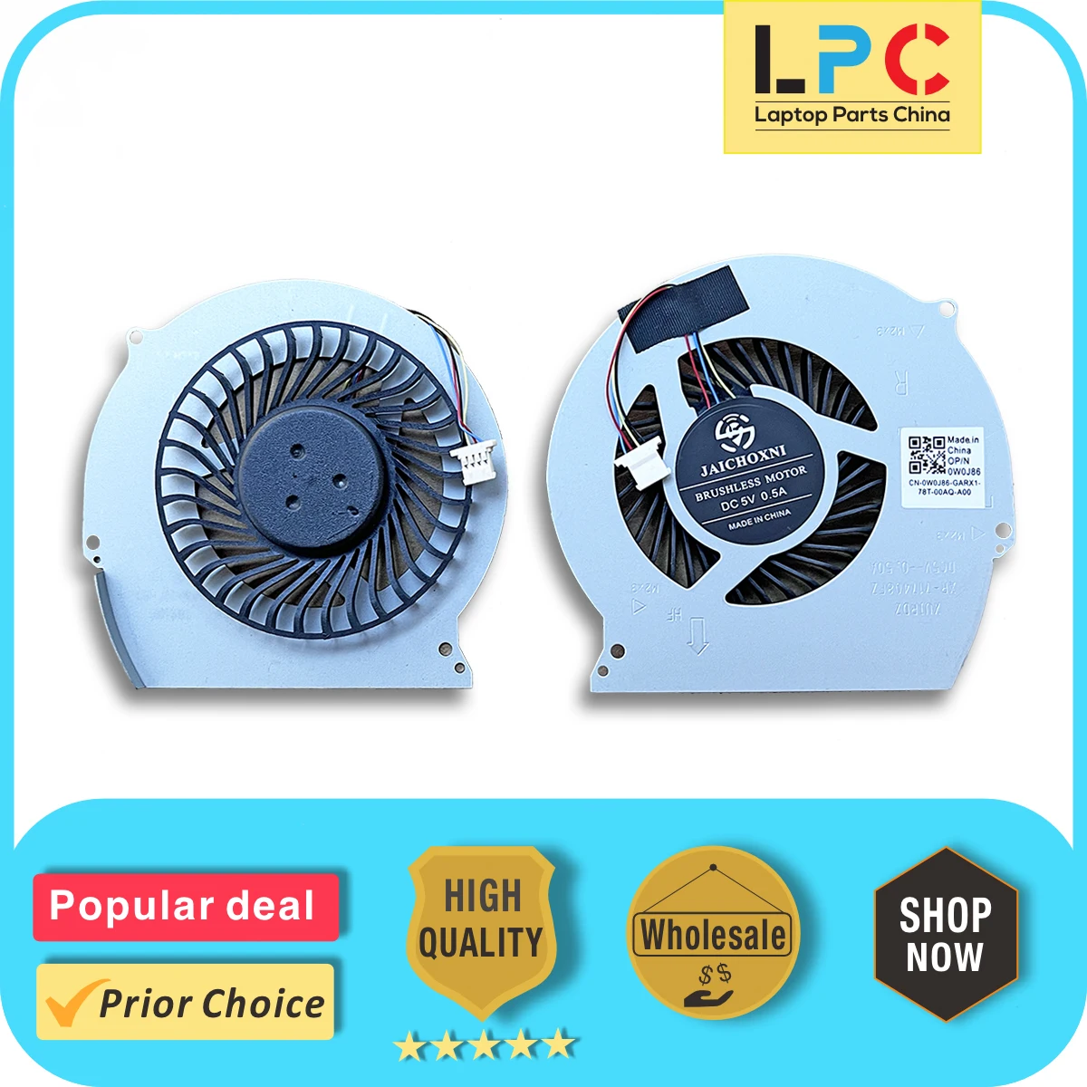 For Dell Inspiron G7 7466 7467 15 7566 7567 GPU Cooling Fan 0NWW0W New Laptop Cooler Radiator Heat Sink DC 5V 0.5A