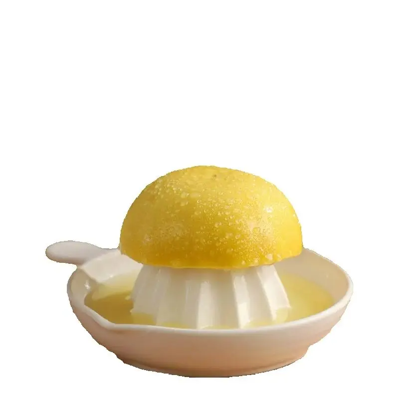 Manual Ceramic Citrus Juicer for Grapefruit Orange Lemon Squeezer with Non-Slip Base Easy to Clean
