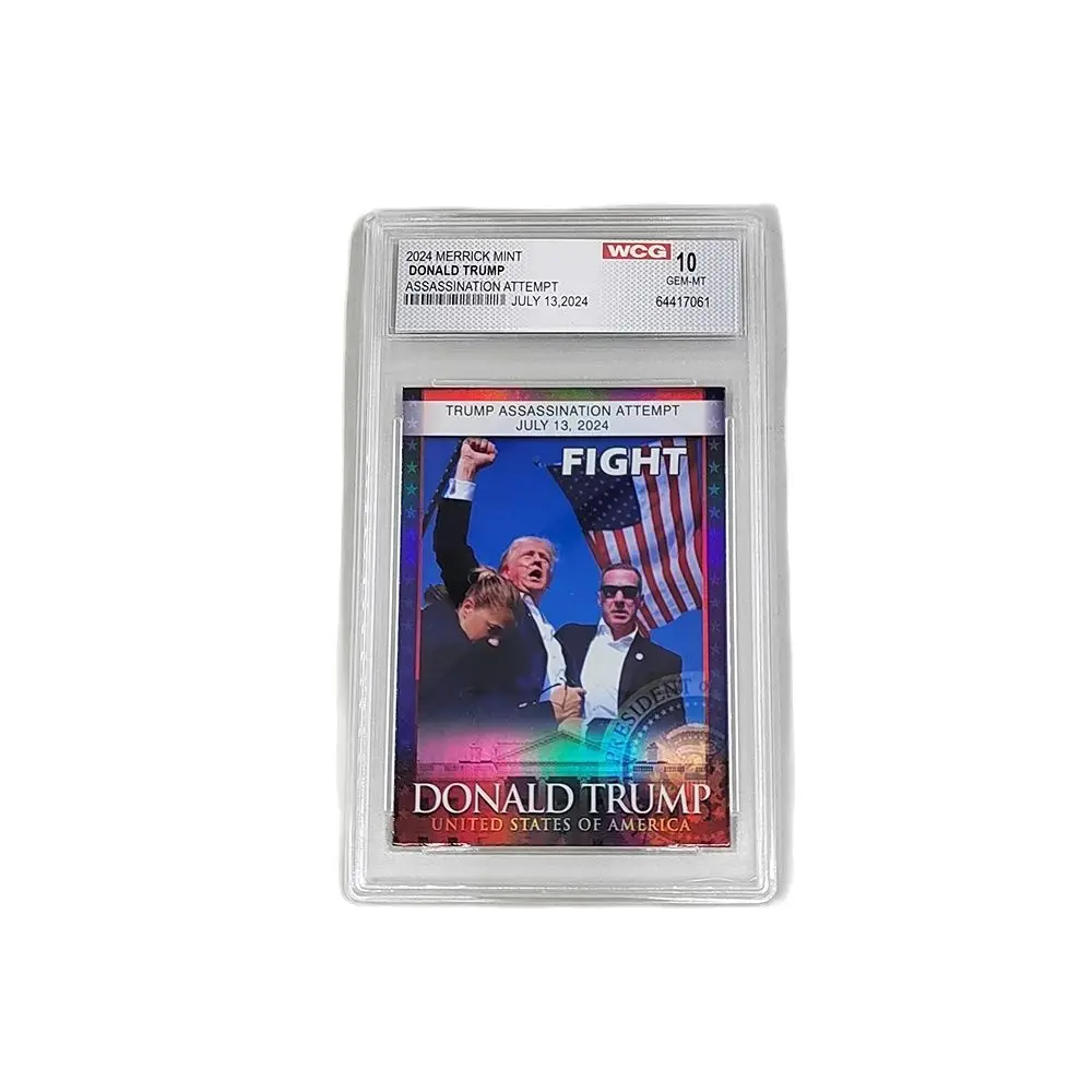 

Assassination Failure Donald Trump FIGHT TO SAVE AMERICA STAND STRONG New Gold Commemorate Shot Collection Card Collection