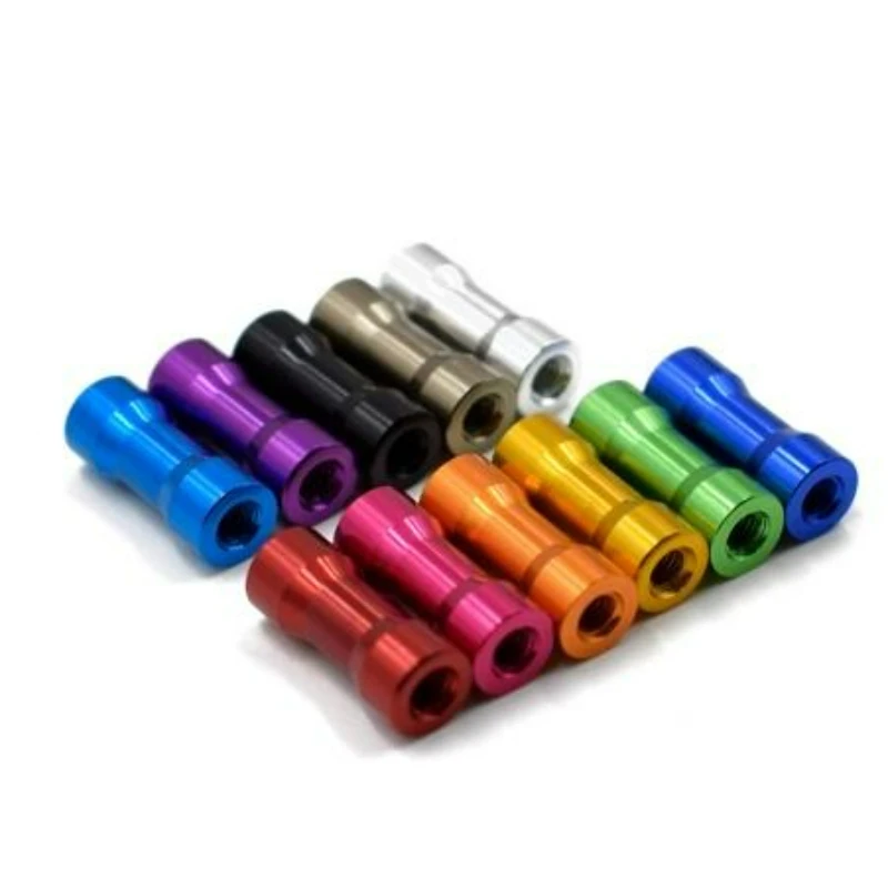 10pcs M3 Aluminum Spacers M3*10/15/20/25/28/30/35mm Aluminum Alloy Round Standoff Spacer Rods for RC Parts Multicolor
