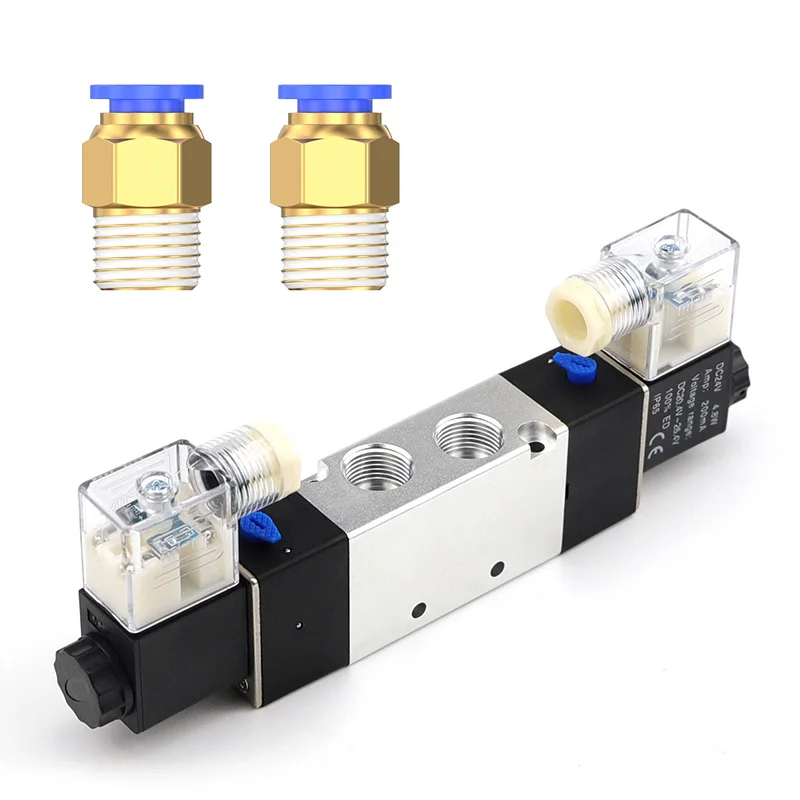 

High Quality Pneumatic Solenoid Valve, 3-way 3-Way 2-position, 4-way Internal DC 12V DC 24V AC 110V, 3V320-08