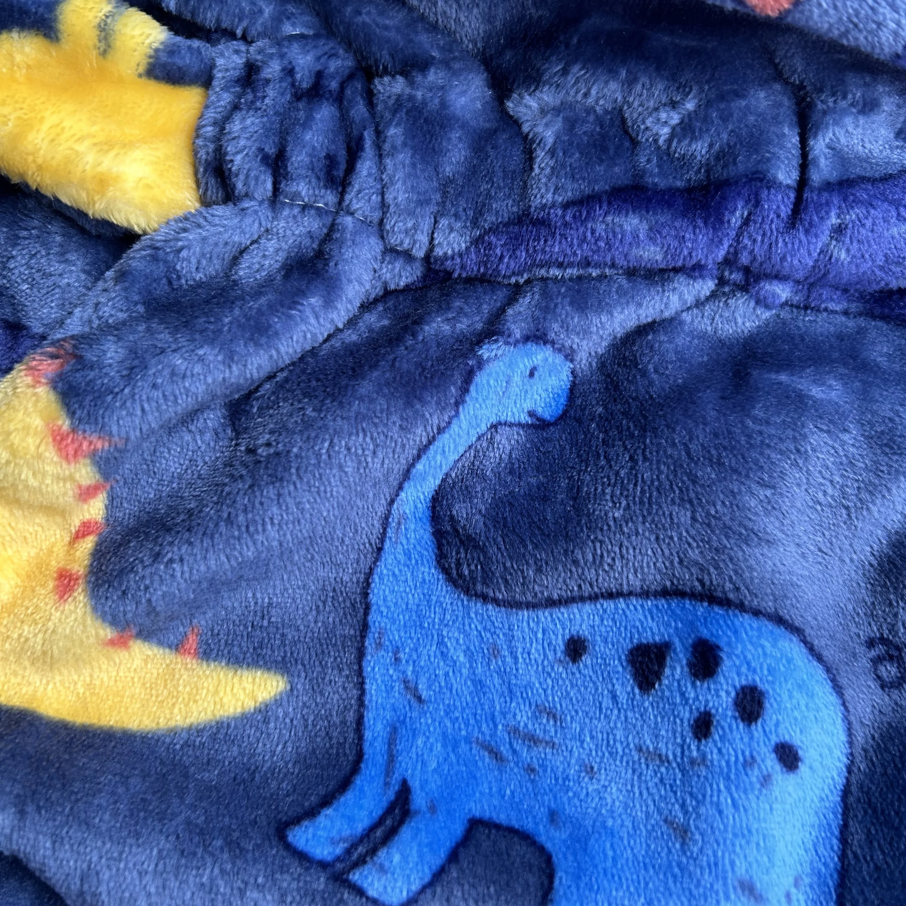 2-8Y جديد لينة ملابس خاصة رداء الخريف الشتاء ديناصور الأطفال الفانيلا البشكير الفتيات الفتيان منامة الراحة الاطفال الكرتون Homewear