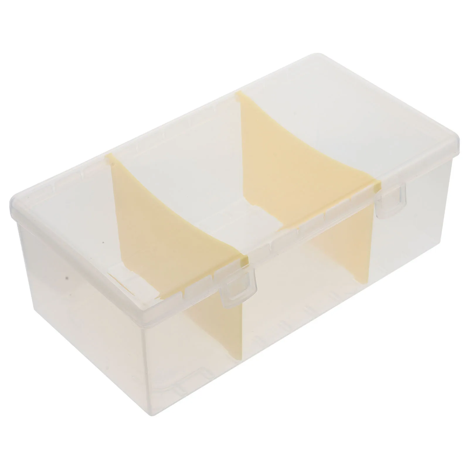 

Organizer Box Transparent Index Holder For Business Cards Portable Storage Solution Office Accessory Desk Business Card