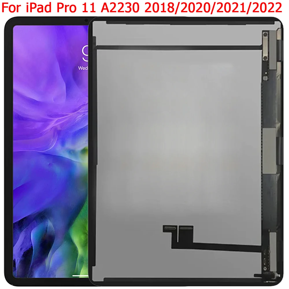 

iPad Pro 11 2022 LCD New For APPLE iPad Pro 11 2018 A1980 2021 A2460 4th Gen 2022 A2759 Display LCD Touch Screen Assembly