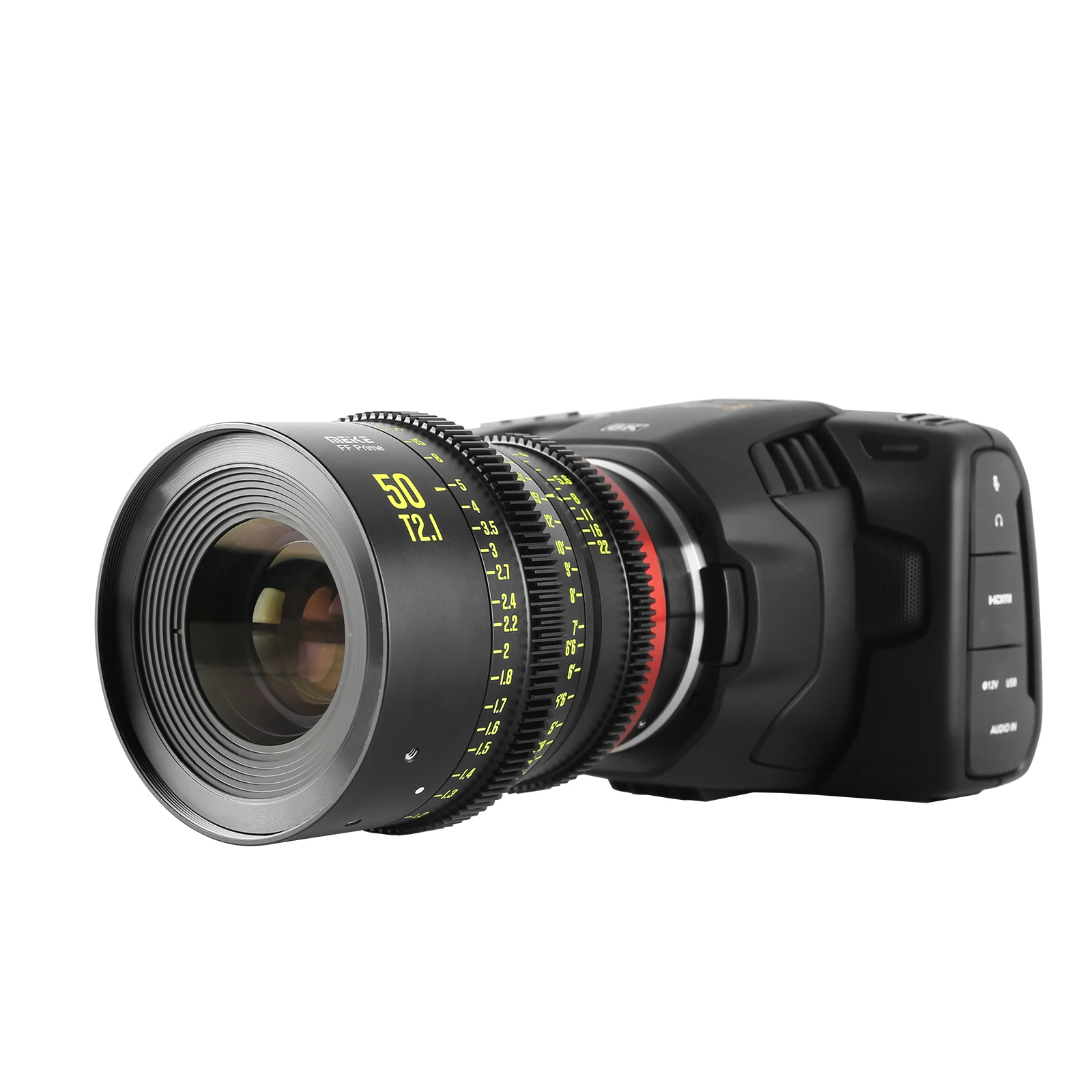عدسة Meke Prime 24mm T2.1/35mm T2.1/50mm T2.1 Cine لأنظمة كاميرا السينما ذات الإطار الكامل